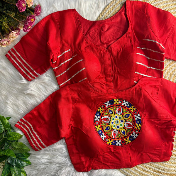 Beautiful Traditional Gota Work Navratri Blouse
