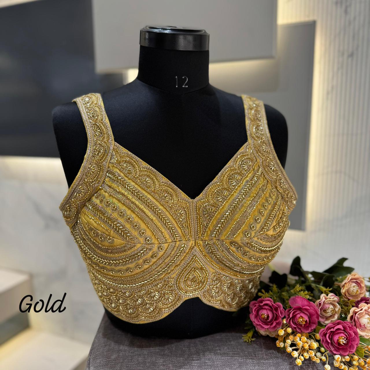 BEAUTIFUL HEAVY BEADS WORK GIRLIES PATTERN BLOUSE – RK Blouses