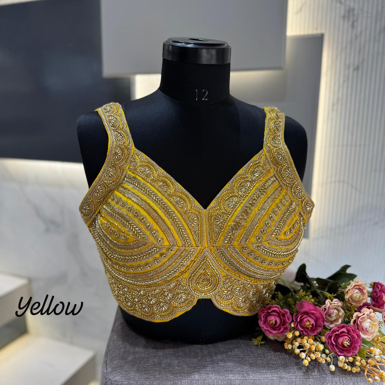 BEAUTIFUL HEAVY BEADS WORK GIRLIES PATTERN BLOUSE – RK Blouses
